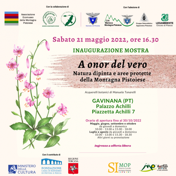 Inaugurazione mostra “A onor del vero. Natura dipinta e aree protette della Montagna Pistoiese” – 21/05/2022 ore 16.30
