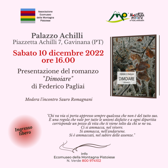 Presentazione romanzo “Dimoiare” di Federico Pagliai – Sabato 10 dicembre 2022